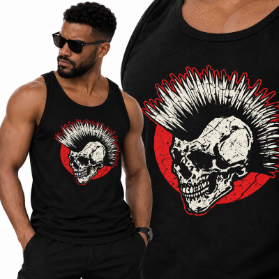 TANK TOP HORROR PUNK ROCK SKULL